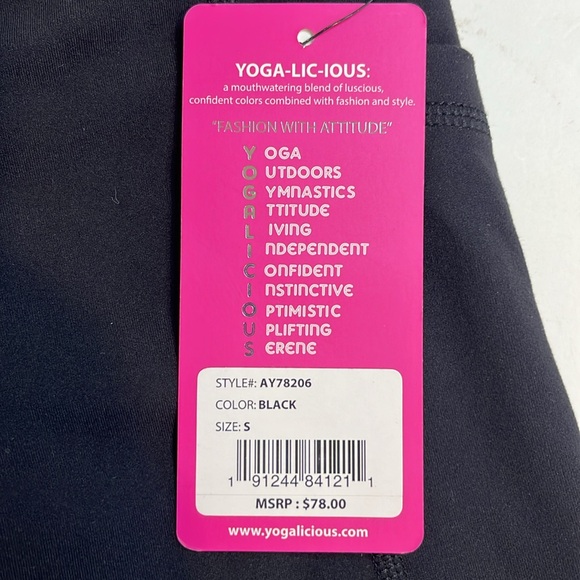 NWT: Yogalicious, high-rise ankle length leggings - Picture 7 of 8